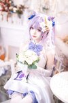 [Cosplay] Aiwest 艾西 - Tokiharu Bride 刻晴花嫁