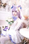 [Cosplay] Aiwest 艾西 - Tokiharu Bride 刻晴花嫁