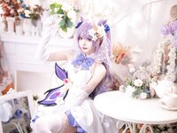 [Cosplay] Aiwest 艾西 - Tokiharu Bride 刻晴花嫁