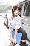 [Cosplay] Vanilla Meow Lulu 香草喵露露 - Stockings Suit 丝袜西装