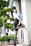 [Cosplay] Vanilla Meow Lulu 香草喵露露 - Stockings Suit 丝袜西装