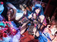 [Cosplay] Ajiki 安食 - Thunder General Succubus 雷电将军魅魔