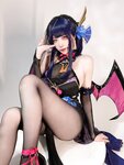 [Cosplay] Ajiki 安食 - Thunder General Succubus 雷电将军魅魔