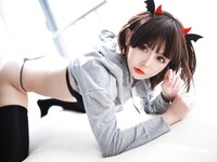 [Cosplay] Ddanlikeu 您的蛋蛋 - Open Chest Sweatshirt 开胸卫衣