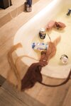 Hot 谢小蒽浴室醉酒写真