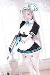 [Cosplay] 水淼aqua 碧蓝档案一之濑明日奈女仆