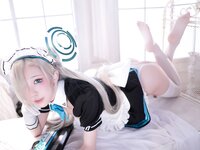 [Cosplay] 水淼aqua 碧蓝档案一之濑明日奈女仆
