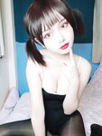 [Cosplay] Ddanlikeu 您的蛋蛋 - Black silk stockings 黑丝死库水