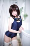 [Cosplay] Ddanlikeu 您的蛋蛋 - Summer Swimsuit In Bathtub 夏日泳装 浴缸