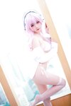 [Cosplay] Ddanlikeu 您的蛋蛋 - Sonico White Underwear 索尼子白内衣