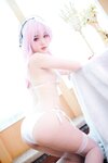 [Cosplay] Ddanlikeu 您的蛋蛋 - Sonico White Underwear 索尼子白内衣