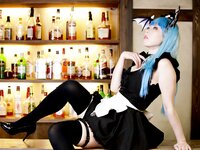 [Cosplay][Angel Dust] Ichigo Shiduki 姿月いちご - Black & White