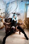 [Cosplay][Angel Dust] Ichigo Shiduki 姿月いちご - Black & White