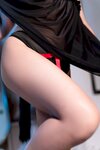 [Cosplay] Chun Momo 蠢沫沫 - Black Nightdress