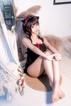 [Cosplay] Chun Momo 蠢沫沫 - Black Nightdress