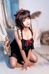 [Cosplay] Chun Momo 蠢沫沫 - Black Nightdress