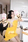 Hot 鱼子酱小邹菊写真