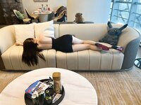 Hot 奔跑的晶骡儿 红色蝴蝶小内内