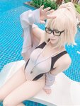 [Cosplay] Pyoncos - Jeanne d’Arc Swiming