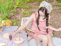 [Cosplay] Yaokoututu 咬一口兔娘ovo - Green field tea party 绿野茶会