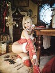 [Cosplay] Hu LiLi 湖里狸 - Christmas Artoria 圣诞阿尔托莉雅