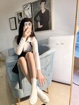 [Cosplay] 小九九 July芝岚 NO.006 油亮肉丝加白棉袜