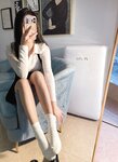 [Cosplay] 小九九 July芝岚 NO.006 油亮肉丝加白棉袜