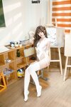 [Cosplay] 柒柒要乖哦 粉色泳衣