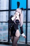 [Cosplay] 疯猫ss 紫发礼服兔
