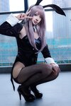 [Cosplay] 疯猫ss 紫发礼服兔