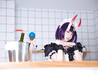 [Cosplay] G44 不会受 - Shuten Douji Drinking Maid 酒吞女僕