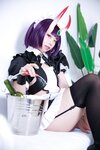 [Cosplay] G44 不会受 - Shuten Douji Drinking Maid 酒吞女僕