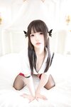 [Cosplay] 萝莉神楽板真冬之皮裙秘书