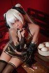 [Cosplay] G44 不会受 - Brown Cheongsam Girl 褐色旗袍娘