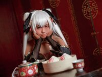 [Cosplay] G44 不会受 - Brown Cheongsam Girl 褐色旗袍娘