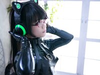 [Cosplay] Eri Kitami 北見えり - Catsuit & Cat ear headphones