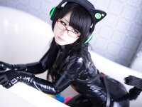 [Cosplay] Eri Kitami 北見えり - Catsuit & Cat ear headphones