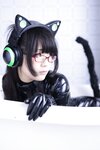 [Cosplay] Eri Kitami 北見えり - Catsuit & Cat ear headphones