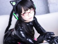 [Cosplay] Eri Kitami 北見えり - Catsuit & Cat ear headphones