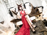 [Cosplay] Momoko葵葵 瓜希酱 碧蓝航线赤城 加贺 礼服