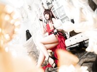 [Cosplay] Momoko葵葵 瓜希酱 碧蓝航线赤城 加贺 礼服