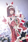 [Cosplay] 星之迟迟 - 2023年12月计划A 赛马娘-大和赤骥 圣诞衣装 [47P-330MB]