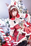 [Cosplay] 星之迟迟 - 2023年12月计划A 赛马娘-大和赤骥 圣诞衣装 [47P-330MB]
