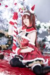 [Cosplay] 星之迟迟 - 2023年12月计划A 赛马娘-大和赤骥 圣诞衣装 [47P-330MB]