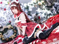 [Cosplay] 星之迟迟 - 2023年12月计划A 赛马娘-大和赤骥 圣诞衣装 [47P-330MB]