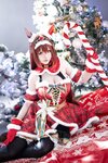 [Cosplay] 星之迟迟 - 2023年12月计划A 赛马娘-大和赤骥 圣诞衣装 [47P-330MB]