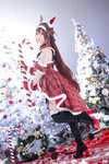 [Cosplay] 星之迟迟 - 2023年12月计划A 赛马娘-大和赤骥 圣诞衣装 [47P-330MB]