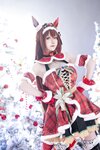 [Cosplay] 星之迟迟 - 2023年12月计划A 赛马娘-大和赤骥 圣诞衣装 [47P-330MB]