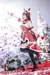 [Cosplay] 星之迟迟 - 2023年12月计划A 赛马娘-大和赤骥 圣诞衣装 [47P-330MB]