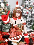 [Cosplay] 星之迟迟 - 2023年12月计划A 赛马娘-大和赤骥 圣诞衣装 [47P-330MB]